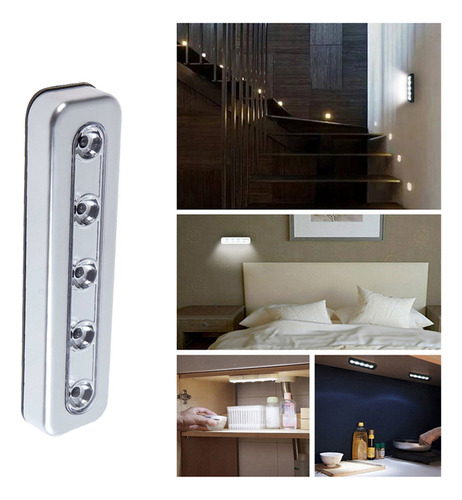 Bombilla Led Brillante N 5 Que Funciona Con Pilas, Se Pega A