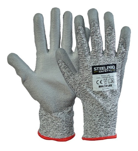 Guantes Steelpro Multiflex Cut-5 Pu Anticorte Dynema