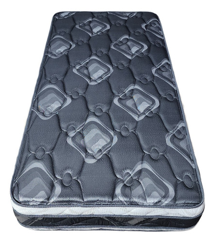 Sommier Colchon 1 1/2 Pza Ayfa Premium Resortes Dual 100x190 Color Negro