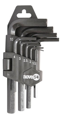 Chave Allen Jg 1,5a10mm 9pc Curta 