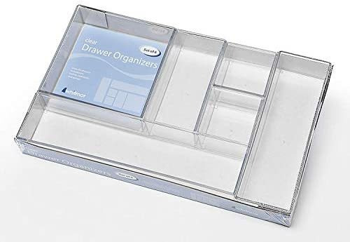 Whitmor Transparente Organizador Cajón 6 Compartimentos 