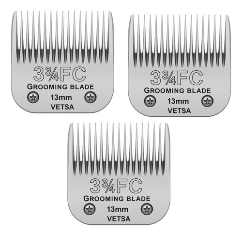 Cuchilla 13 Mm Tipo Andis 3 3/4 Generica (paquete De 3)