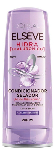 Condicionador L'oréal Paris Elseve Hidra Hialurônico De 200ml De 200g Com 1 Unidad