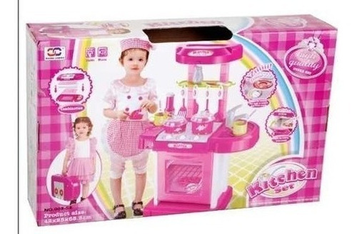 Set Cocina Maletín Juguete Horno Luz Sonidos Princesa 008-58