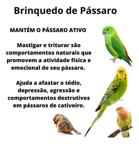 Brinquedo Pássaros Aves - Grande Bird Kabob
