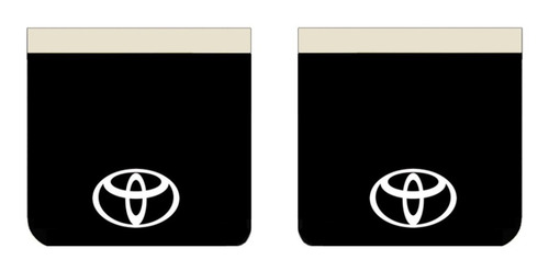 Jogo Apara Barro Borracha/inox Toyota Bandeirante C/logo 4pç