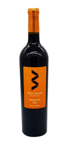 Pack De 4 Vino Tinto Tres Valles Tempranillo 750 Ml