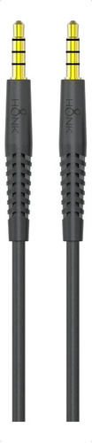 Cable Adaptador Jack 3.5mm De 1 Jack 3.5 Mm Macho A 1 Jack 3.5 Mm Macho Honk 1x1 Jack 3.5mm 4 Polos Negro De 1.2m