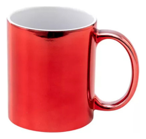 Taza Ceramica Espejada Roja Sublimable Sublimar