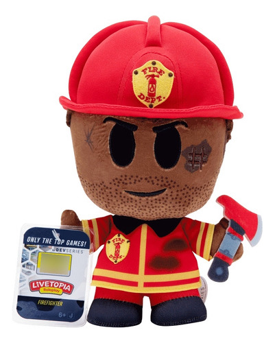 Peluche Roblox Firefighter Devserie Collector 20cm Original