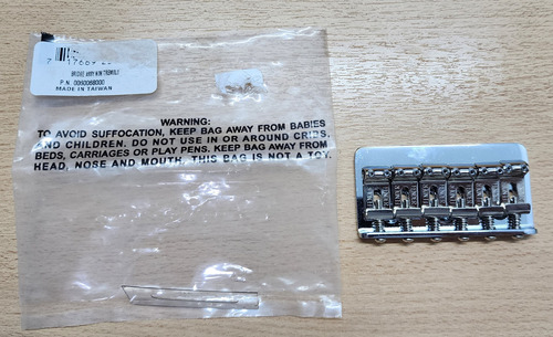 Puente Fender Hardtail Assy No Tremolo Nuevo!! Plateado