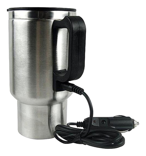 Taza Calefactable De Acero Inoxidable Para Coche,12v,400ml.