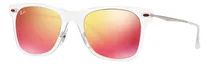 Comprar Lente Sol Ray Ban Wayfarer Transparente Naranja Óptica Ariel Lente Brown Varilla Matte Brown Armazón Matte Brown