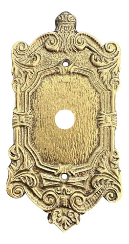 Espelho Placa Colonial Com Furo Decorativo Retrô 4x2