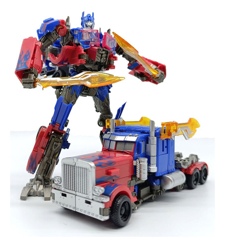 Transformers Optimus Prime Trailer Trucks Miniatura Coche