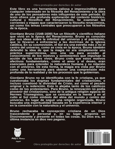 Giordano Bruno. Manuales De Historia De La Filosofía, De Philip E. Human. Editorial Independiente, Tapa Blanda En Español, 2023