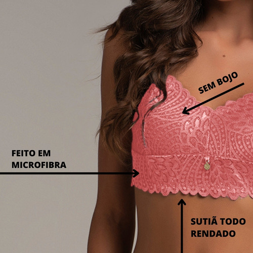 Lingerie Conjunto Sutiã Calcinha Sexy Super Confortável