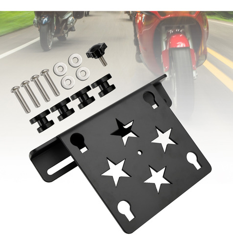 Soporte De Montaje De Alforjas Universal Negro Para Moto