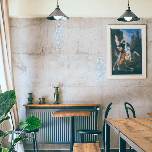 Decoraciones De Casa Para El Hogar, Notas Musicales, Luces D