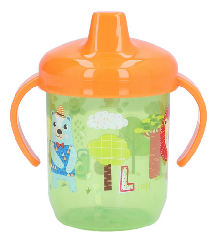Bebé Portátil Sippy Cup Con Estampado De Animales De Dibujos