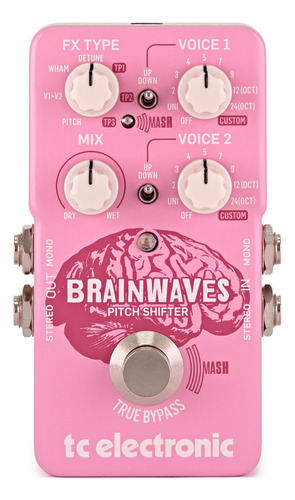 Pedal Efecto Guitarra Tc Electronic Brainwaves Pitch Shifter Color Rosa
