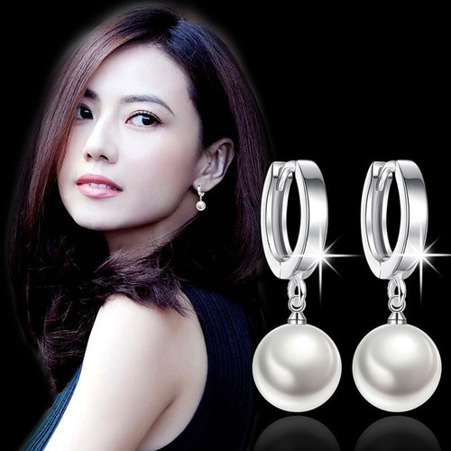 Glamourshop Aretes Pendientes De Perlas Para Mujer