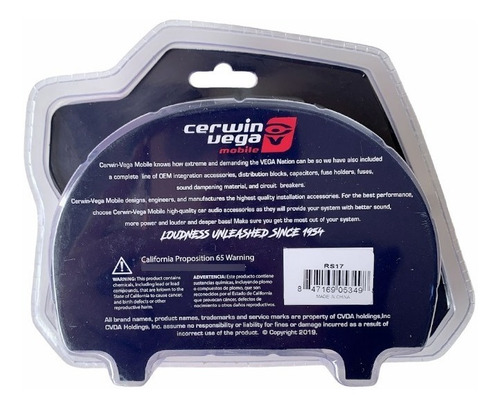 Imagen 2 de 2 de Cable Rca Premium Cerwin Vega Rsf17 De 5.1mts Ofc 4 Canales