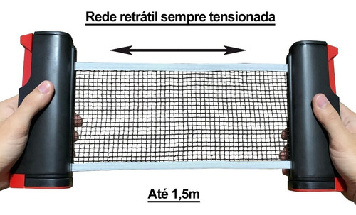 Imagem 3 de 7 de Kit 2 Raquete Tenis De Mesa Ping Pong Profissional + Brinde