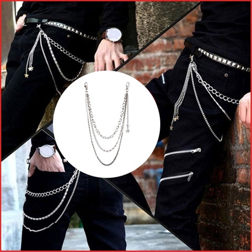Llavero Para Pantalones, Cartera, Cadena Con Forma De Estrel