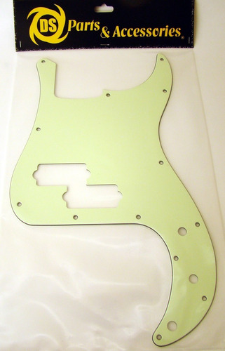 Pickguard Tricapa Bajo Precision Ds Parts Verde Menta Ds-a71