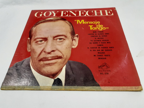 Mensaje De Tango, Roberto Goyeneche - Lp Vinilo Nacional Ex