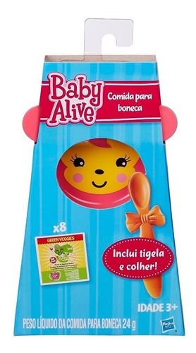 Acessórios Baby Alive - Refil Comida P/boneca