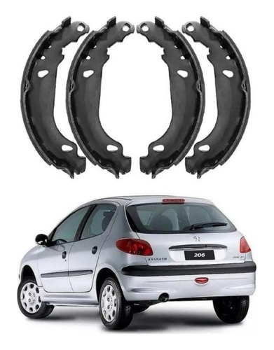 Sapata Lona Freio Peugeot 207 2007 2008 2009 2010 A 2015
