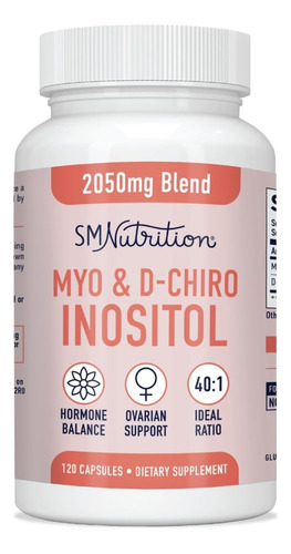 Myo Inositol Y D-chiro Inositol 40:1 Smnutrition 120 Cap