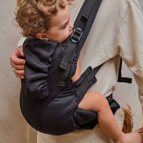 Mochila Evolutiva Canguru Ergonômico Bebê | Colo De Urso Preta