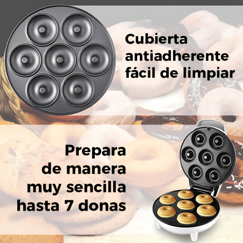 Máquina Portatil Reposteria Mini Donas Antiadherente Donuts