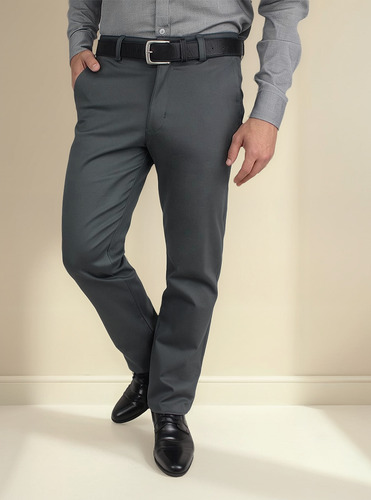 Pantalón Recto Hombre De Algodón
