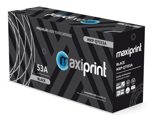 Toner Maxiprint Compatible Hp 53a Negro (q7553a)