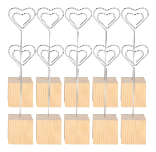 Soporte De Metal Para Fotos, 10 Unidades, Notas, Tarjetas, M
