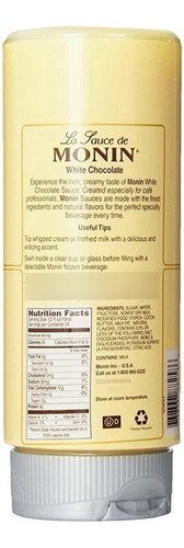         Monin Flavored Salsa, White Chocolate, 12-ounce Bot.