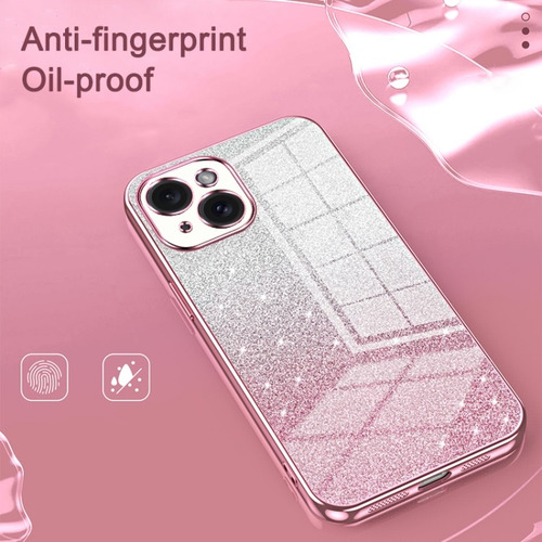Capa Com Design De Brilho Gradiente Para iPhone 11/12/13