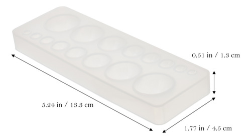 Molde De Epóxi Diy Multi Round Shape Time Molde De Silicone