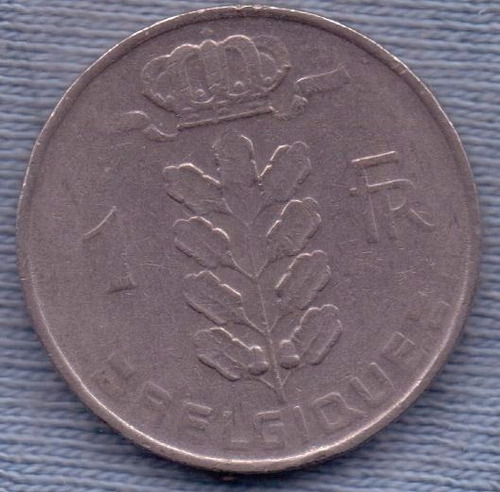 Belgica 1 Franc 1967 * Leyenda En Frances *