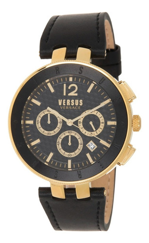 Reloj Cronografo Versus Versace Leather 44mm 100% Original