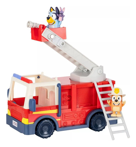 Bluey Carrito Bombero Figuras Y Accesorios *envio Gratis*