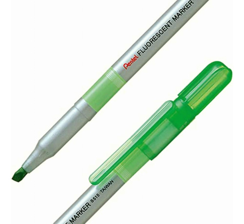Pentel S515-k Marcatexto Cuerpo Delgado, Verde Claro