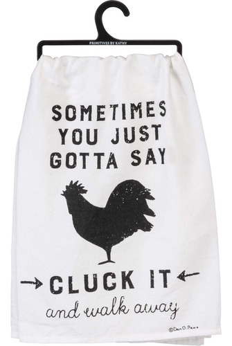 Toalla De Baño Decorativa Cluck It And Walk Away