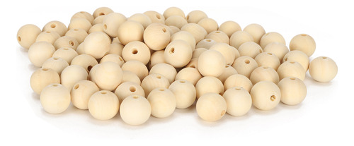 Colar De Madeira Com Grânulos Redondos, 200 Peças, Joias Bal