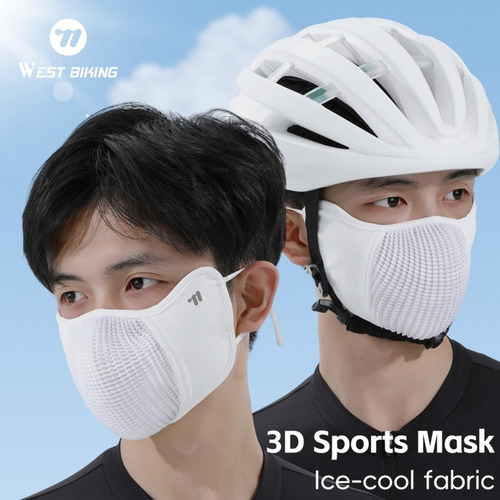Máscara Facial Ice Silk, Transpirable, Deportiva 3d, A Prueb