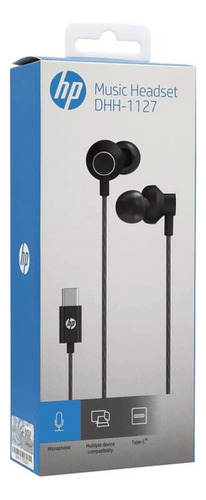 Audifono Headset In-ear Tipo-c Con Manos Libres Pro Negro